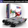 OFFICE-Partner Premium Toner alternativ zu Brother TN3380 BK - 2er Set (schwarz)