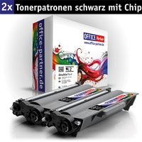 OFFICE-Partner Premium Toner alternativ zu Brother TN3380 BK - 2er Set (schwarz)