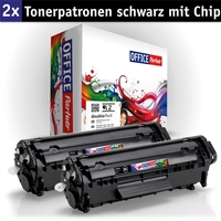 OFFICE-Partner Premium Toner alternativ zu Canon FX-10 BK -2er Set (schwarz)