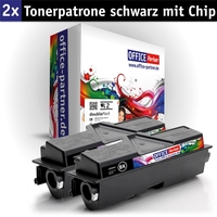 OFFICE-Partner Premium Toner alternativ zu Kyocera TK-170 BK - 2er Set (schwarz)