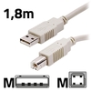 OFFICE-Partner Premium USB-Kabel 1, 8m grau