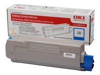 OKI Original Toner cyan 6.000 Seiten (43865723)