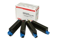 OKI Original Toner MultiPack schwarz cyan magenta gelb 3.000Seiten (42403006)
