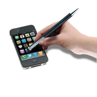 ONLINE® Kugelschreiber Kugelschr.Stylus Carbon Design 0.8 mm Blau