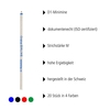 ONLINE® Kugelschreibermine Mini-Kullimine D1,  M fs,  20er keine Herstellerangabe kein Wert M (mittel) Mehrfarbig
