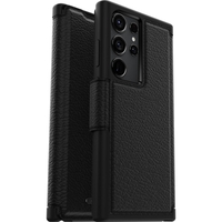OtterBox Strada Folio Schutzhülle für Samsung Galaxy S23 Ultra (Schwarz)