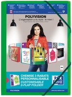 OXFORD Eckspanner Eckspanner Polyvision, A4, limon DIN A4 grün