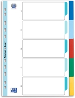 OXFORD Register Oxford PP-Reg. A4 5-teilig farbsortiert