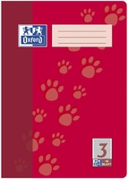 OXFORD Schulhefte Oxford Heft A4 lin.3.Kl. rot liniert DIN A4 16