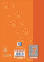OXFORD Schulhefte Oxford Heft A5 kar.7mm orange kariert DIN A5 16