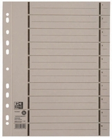 OXFORD Trennblätter Oxford Trennbl. Gu lin.100 St 250 g/m² grau