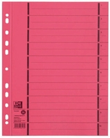 OXFORD Trennblätter Oxford Trennbl rot 100 St 250 g/m² rot