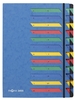 PAGNA Ordnungsmappe Ordnungsmappe 24 Tlg. blau DIN A4 24-Fach Blau