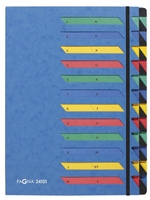 PAGNA Ordnungsmappe Ordnungsmappe 24 Tlg. blau DIN A4 24-Fach Blau