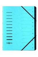 PAGNA Ordnungsmappe Pagna Ord.Mappe 12tlg hellblau DIN A4 12-Fach Blau