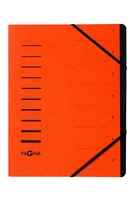PAGNA Ordnungsmappe Pagna Ordnungsmappe 7tlg. oe DIN A4 7-Fach Orange