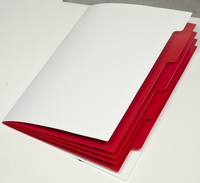 PAGNA Ordnungsmappen Ordnungsm.whiteBasic PP fs 5St DIN A4 5-Fach farbsortiert