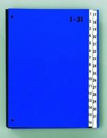 PAGNA Pultordner Pultordner 1-31 blau DIN A4 32 Taben blau