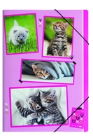 PAGNA Zeichenmappen Pagna Eckspanner A4 Katzen 1St DIN A4 Katzen