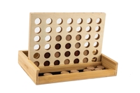 pandoo Brettspiel Pandoo Spiel 4 Gewinnt Bambus