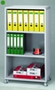 PAPERFLOW Bürowagen Rollregal Mobil 3 Oh lichtgr. 65, 1 x 33, 0 x 124, 6 cm lichtgrau