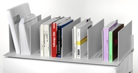 PAPERFLOW Buchstützen Buchstütze für Querrollladensc 85, 8 x 32, 3 x 23, 3 cm lichtgrau