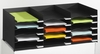 PAPERFLOW Sortierstation Sortierbox für Querrollladensc DIN A4 15-Fach Schwarz