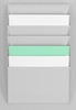 PAPERFLOW Wandprospekthalter Sortiertafel 6 Fä. grau DIN A4 6-Fach Grau