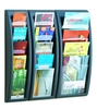 PAPERFLOW Wandprospekthalter Wandprospekth. 1/3 A4,  Anthraz 1/3 DIN A4 5-Fach anthrazit