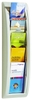 PAPERFLOW Wandprospekthalter Wandprospekth. 1/3 A4,  grau 1/3 DIN A4 5-Fach Grau