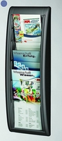 PAPERFLOW Wandprospekthalter Wandprospekth. A5,  anthrazit A5 5-Fach anthrazit