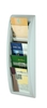 PAPERFLOW Wandprospekthalter Wandprospekth. A5,  grau A5 5-Fach Grau