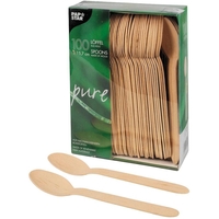 PAPSTAR Einweg-Löffel pure Holz - 100 Stück