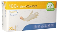 PAPSTAR Handschuhe Medi. Hands. Vinyl Comf XL tr XL Transparent
