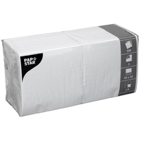 PAPSTAR Servietten 16, 5 x 16, 5 cm weiß 3-lagig - 250 Stück