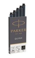PARKER Tintenpatronen für Füller Parker Tintenpatr. sz,  5St. schwarz