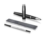 PARKER Tintenroller Tintenroller IM Black Lacquer 0.5 mm Schwarz