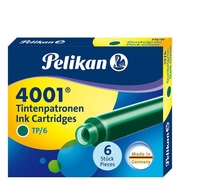 Pelikan Tintenpatronen für Füller Pelikan Tintenpatr. d.grün 6St dunkelgrün