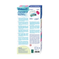Pelikan Wasserfarbkasten türkis,  pink 2 Wasserboxen + Deckweiß und 12 Farben