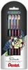 Pentel Gelschreiber Dual Glitzerstifte 4er Set 0.5 mm Mehrfarbig