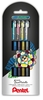 Pentel Gelschreiber Dual Glitzerstifte 4er Set 0.5 mm Mehrfarbig
