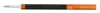 Pentel Gelschreibermine Ersatzmine f.BL77 Pure, oe, 10er 0.35 mm Orange