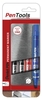 Pentel Permanentmarker Permanentma 1, 5-7 mm sw 4St 1.5 - 7.0 mm Mehrfarbig