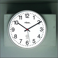 PEWETA Wanduhren Funk-Wanduhr Kunstst.Matt 30cm 30 cm Silber