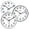 PEWETA Wanduhren Funk-Wanduhr Kunstst.weiß 30cm 30 cm weiß