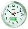 PEWETA Wanduhren Peweta Funk-Wanduhr 30 cm Silber
