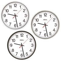 PEWETA Wanduhren Peweta Wanduhr schwarz 25 cm Schwarz