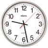 PEWETA Wanduhren Peweta Wanduhr silbermetallic 25 cm Silber