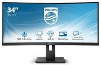 Philips B-Line 346B1C/00 Curved Monitor 86, 36 cm 34 Zoll schwarz