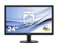 Philips Monitor V-line 243V5LHSB LCD-Display 60 cm (23, 6") schwarz